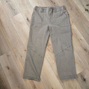 Skies Are Blue Straight Pants Womens XL Tan High Rise Gorpcore Cargo Granola